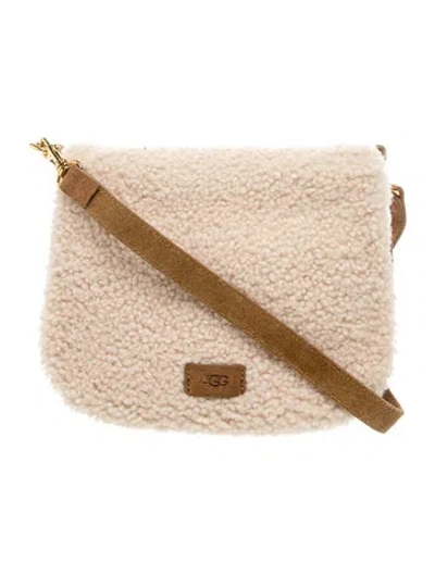 Pre-owned Ugg Suede Crossbody Bag In Neutrals