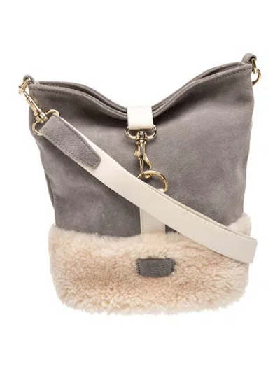 Pre-owned Ugg Suede Crossbody Bag In Neutrals