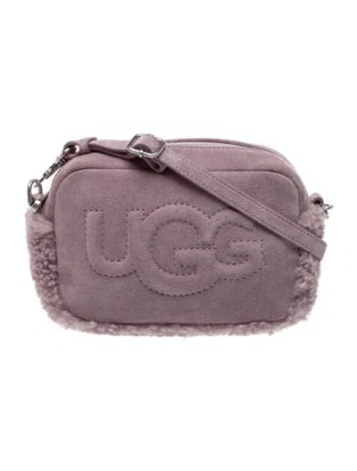 Pre-owned Ugg Suede Crossbody Bag In Purple