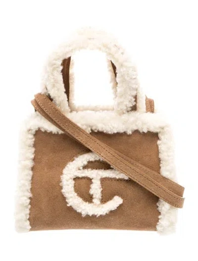 Pre-owned Ugg Suede Crossbody Bag W/ Tags In Brown