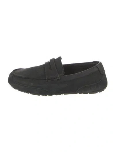Pre-owned Ugg Suede Drivers In Black