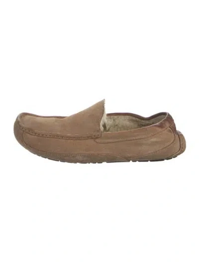 Pre-owned Ugg Suede Drivers In Neutral