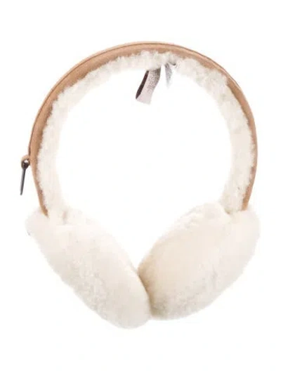 Pre-owned Ugg Suede Earmuffs In Brown