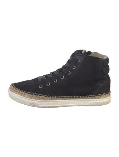 Pre-owned Ugg Suede Espadrille Sneakers In Blue