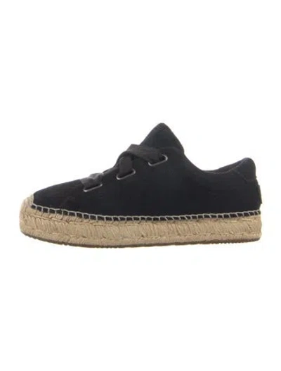 Pre-owned Ugg Suede Espadrilles In Black
