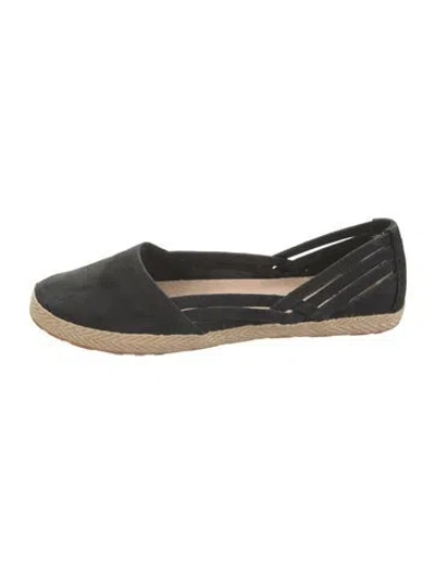 Pre-owned Ugg Suede Espadrilles In Black