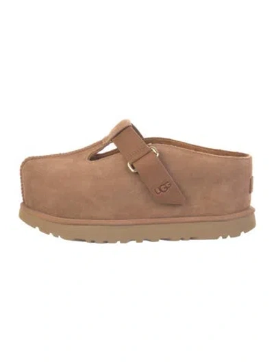 Pre-owned Ugg Suede Espadrilles In Neutral