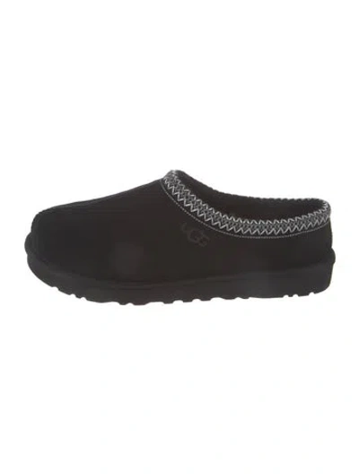 Pre-owned Ugg Suede Flats In Black
