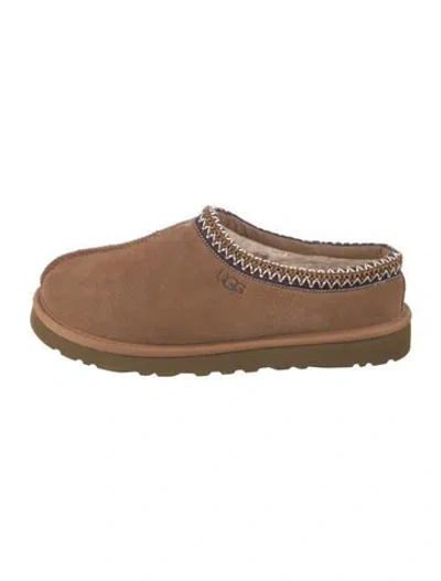 Pre-owned Ugg Suede Flats In Brown