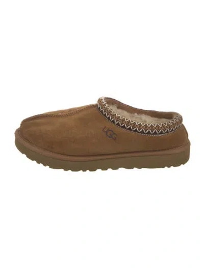 Pre-owned Ugg Suede Flats In Brown