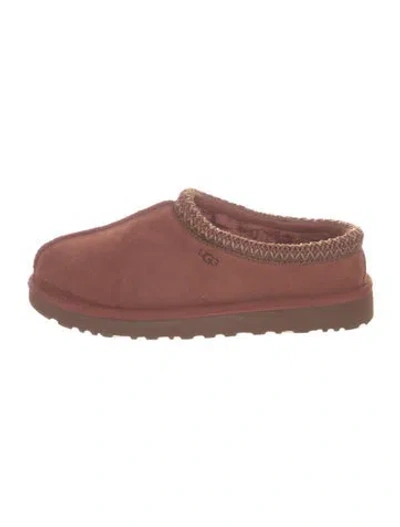 Pre-owned Ugg Suede Flats In Brown