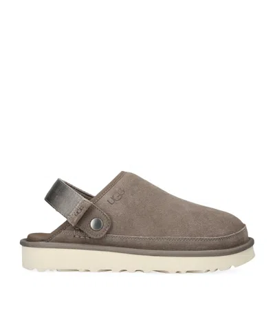 Ugg Suede Goldencoast Clogs Ii In Brown