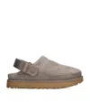 Ugg Golden Suede Clog Dark Grey In Grey