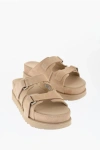 Ugg Goldenstar Hi Suede Slides Sand