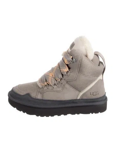 Pre-owned Ugg Suede Hiking Boots In Grey