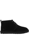 Ugg Suede Lace-up Boots In Black