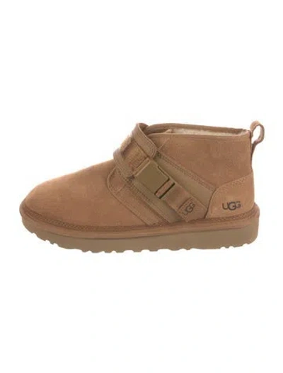 Pre-owned Ugg Suede Lace-up Boots In Brown