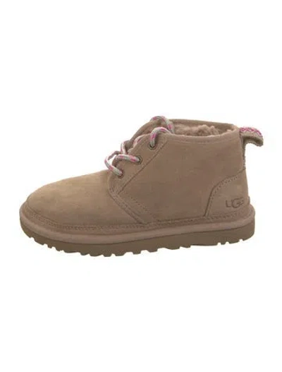 Pre-owned Ugg Suede Lace-up Boots In Brown