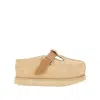Ugg Sand Suede Goldenstar Hi Slippers In Beige