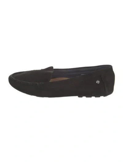 Pre-owned Ugg Suede Loafers In Black