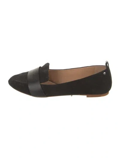Pre-owned Ugg Suede Loafers In Black