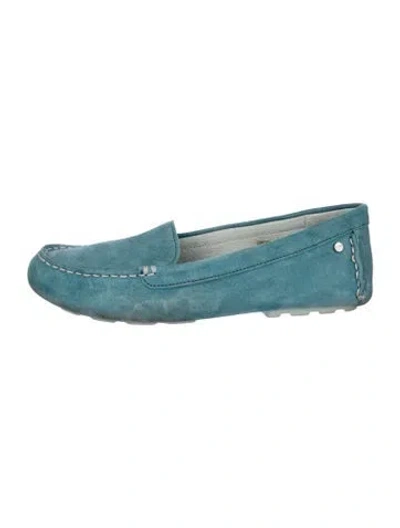 Pre-owned Ugg Suede Loafers In Blue