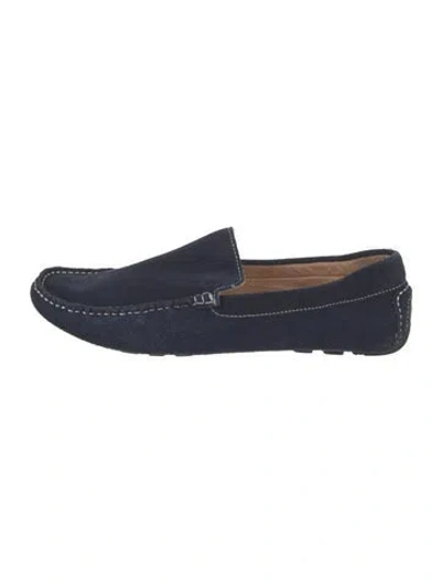 Pre-owned Ugg Suede Loafers In Blue