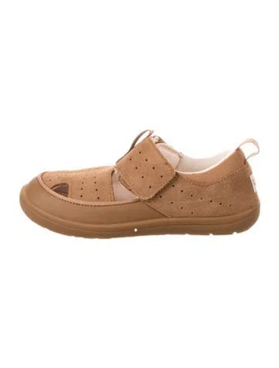 Pre-owned Ugg Kids' Suede Low Top Sneakers In Brown