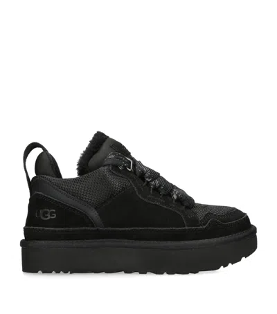 Ugg Suede Lowmel Sneakers In Black