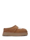 Ugg Suede Mary Jane Slippers With High Heel In Brown