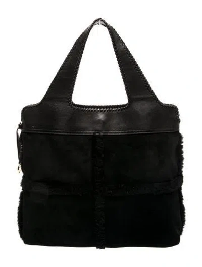 Pre-owned Ugg Suede Messenger Bag In Black