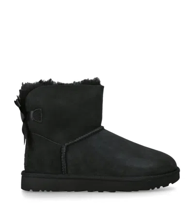 Ugg Suede Mini Bailey Bow Ii In Black