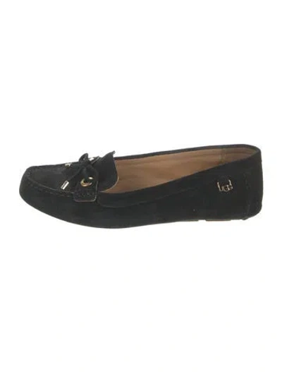 Pre-owned Ugg Suede Moccasins In Black