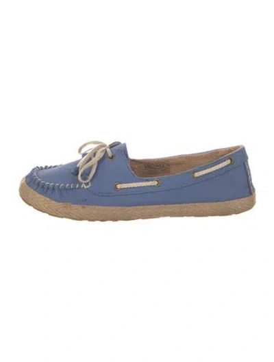 Pre-owned Ugg Suede Moccasins In Blue