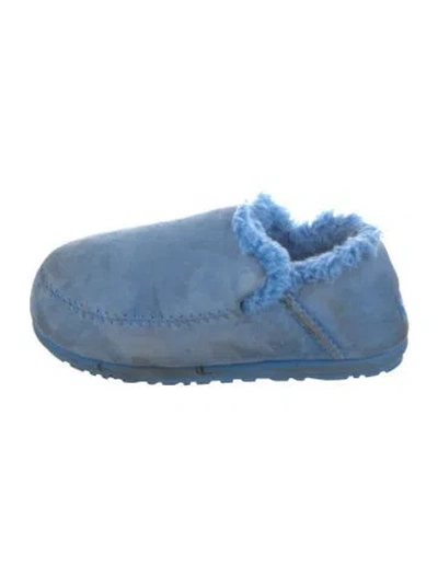Pre-owned Ugg Suede Moccasins In Blue