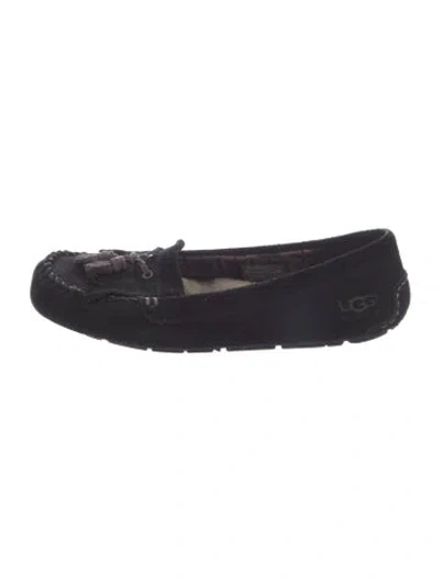 Pre-owned Ugg Suede Moccasins In Blue