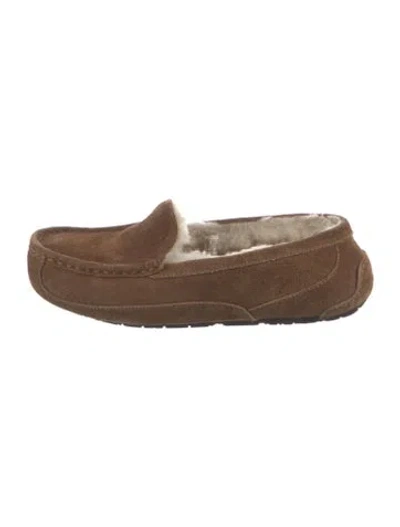 Pre-owned Ugg Suede Moccasins In Brown