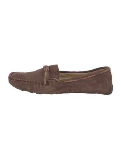 Pre-owned Ugg Suede Moccasins In Brown