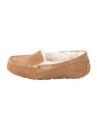 Pre-owned Ugg Suede Moccasins In Brown