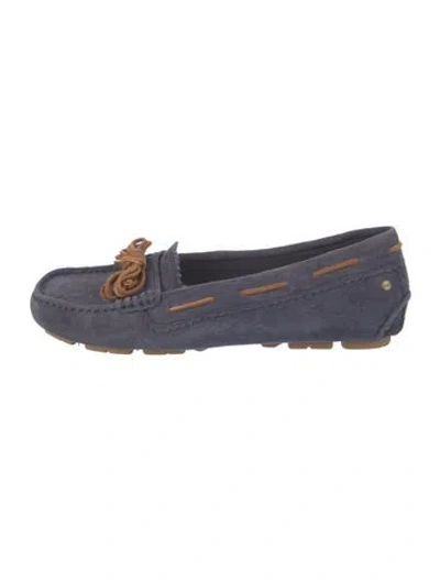 Pre-owned Ugg Suede Moccasins In Gray