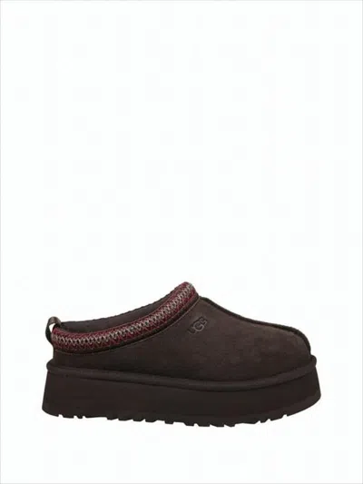 Ugg Suede Mule Slipper With Cushioned Eva Sole In Brown
