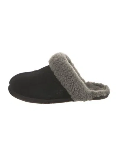 Pre-owned Ugg Suede Mules In Black