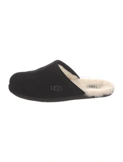 Pre-owned Ugg Suede Mules In Black