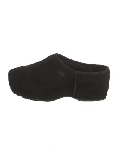 Pre-owned Ugg Suede Mules In Black