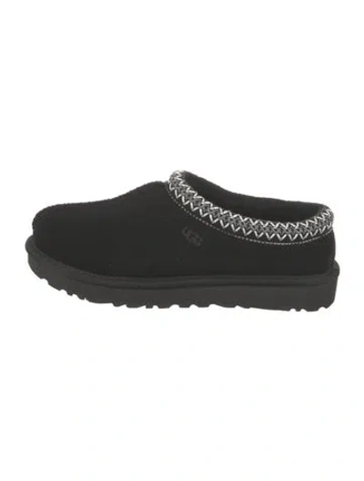 Pre-owned Ugg Suede Mules In Black