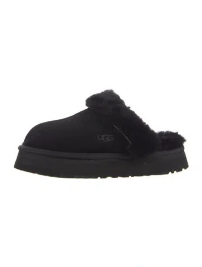 Pre-owned Ugg Suede Mules In Black