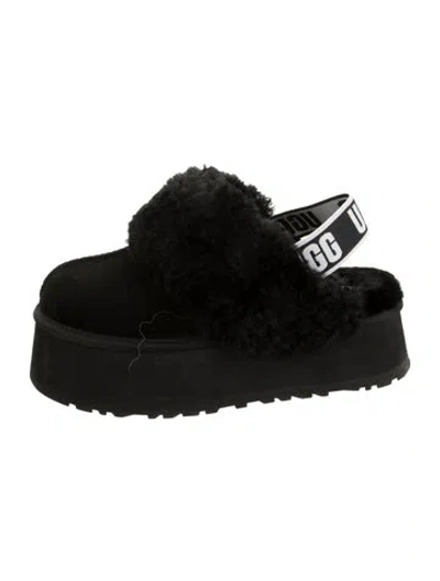 Pre-owned Ugg Suede Mules In Black