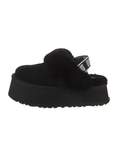 Pre-owned Ugg Suede Mules In Black