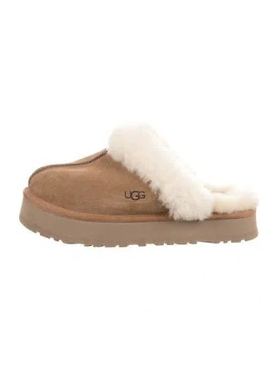 Pre-owned Ugg Suede Mules In Brown