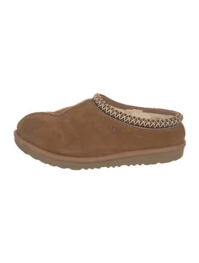 Pre-owned Ugg Suede Mules In Brown